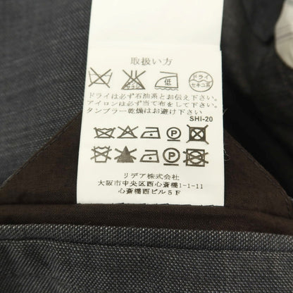 【中古】ラルディーニ LARDINI ウール 3つボタンスーツ ダークグレー【サイズ46】【 状態ランクD 】【 メンズ 】