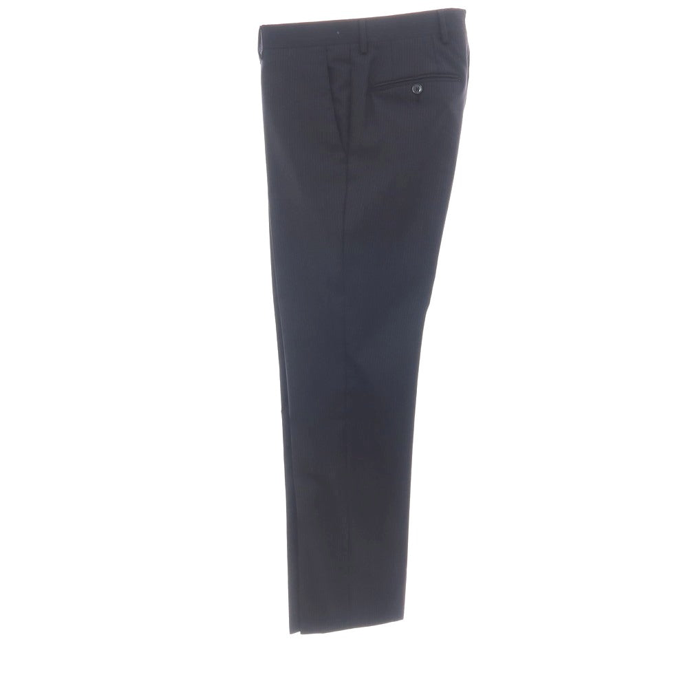 【中古】ラルディーニ LARDINI ウール ストライプ 3つボタンスーツ ネイビーxグレー【サイズ46】【 状態ランクC 】【 メンズ 】