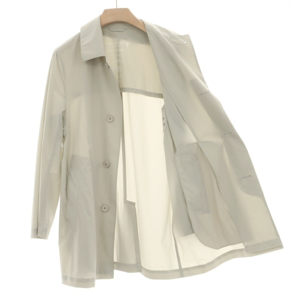 【中古】マッキントッシュ ロンドン MACKINTOSH LONDON パッカブル フレックスナイロン フェザーテックパック ステンカラーコート グレージュ系【サイズ38】【 状態ランクA 】【 メンズ 】