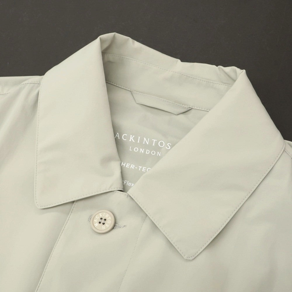 【中古】マッキントッシュ ロンドン MACKINTOSH LONDON パッカブル フレックスナイロン フェザーテックパック ステンカラーコート グレージュ系【サイズ38】【 状態ランクA 】【 メンズ 】