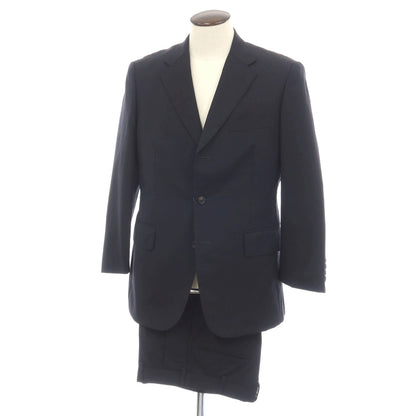 【中古】ジェイプレス J.PRESS AMERICAN CLASSIC ウールポリエステル 3つボタンスーツ ダークネイビー【サイズYA6】【 状態ランクB 】【 メンズ 】
