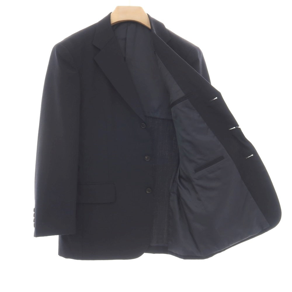【中古】ジェイプレス J.PRESS AMERICAN CLASSIC ウールポリエステル 3つボタンスーツ ダークネイビー【サイズYA6】【 状態ランクB 】【 メンズ 】