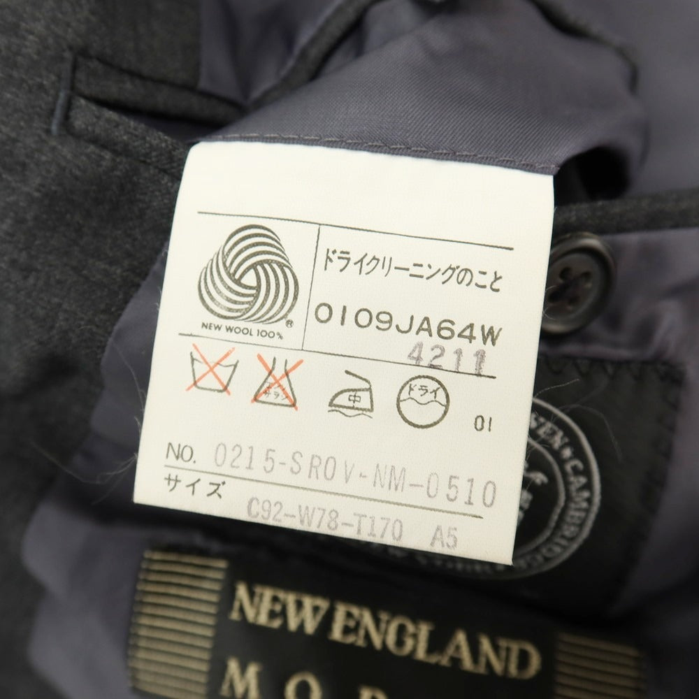 【中古】ジェイプレス J.PRESS NEW ENGLAND ウール 2B テーラードジャケット ダークグレー【サイズA5】【 状態ランクB 】【 メンズ 】