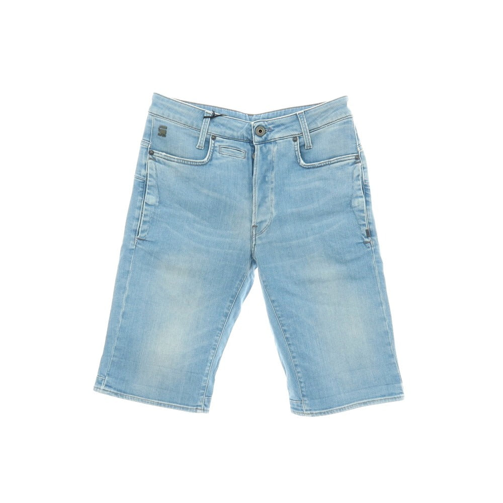 【新品アウトレット】ジースターロウ G-STAR RAW D-STAQ 3D STRAIGHT SHORTS ストレッチ デニム ショートパンツ ライトブルー【サイズ28】【 状態ランクN- 】【 メンズ 】