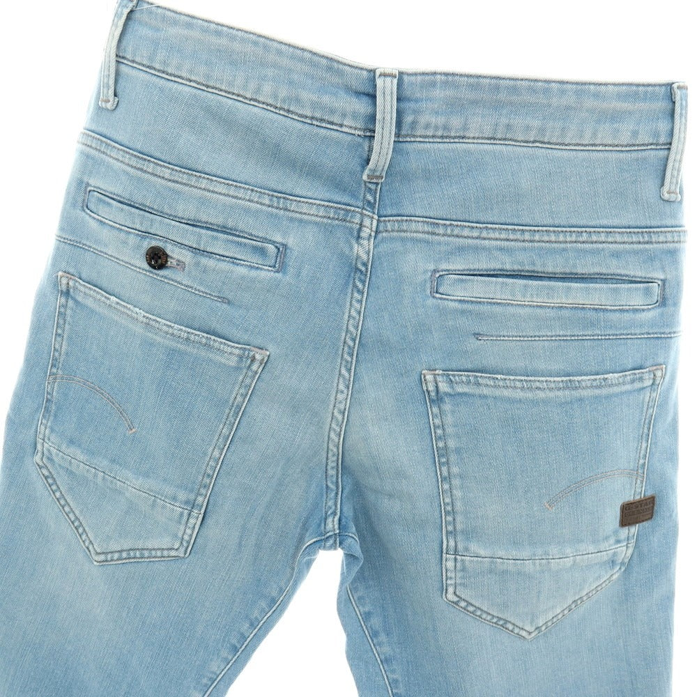 【新品アウトレット】ジースターロウ G-STAR RAW D-STAQ 3D STRAIGHT SHORTS ストレッチ デニム ショートパンツ ライトブルー【サイズ28】【 状態ランクN- 】【 メンズ 】