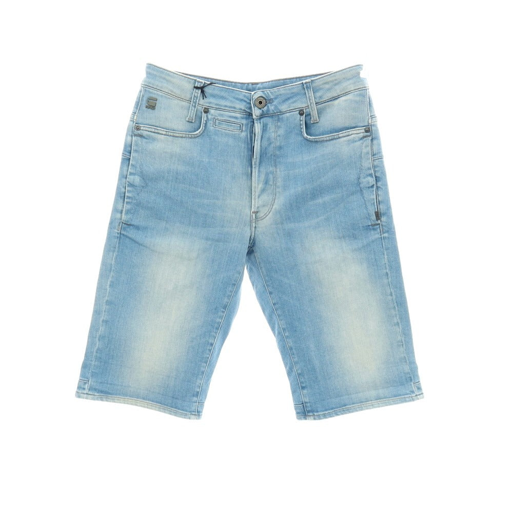 【新品アウトレット】ジースターロウ G-STAR RAW D-STAQ 3D STRAIGHT SHORTS ストレッチ デニム ショートパンツ ライトブルー【サイズ28】【 状態ランクN- 】【 メンズ 】