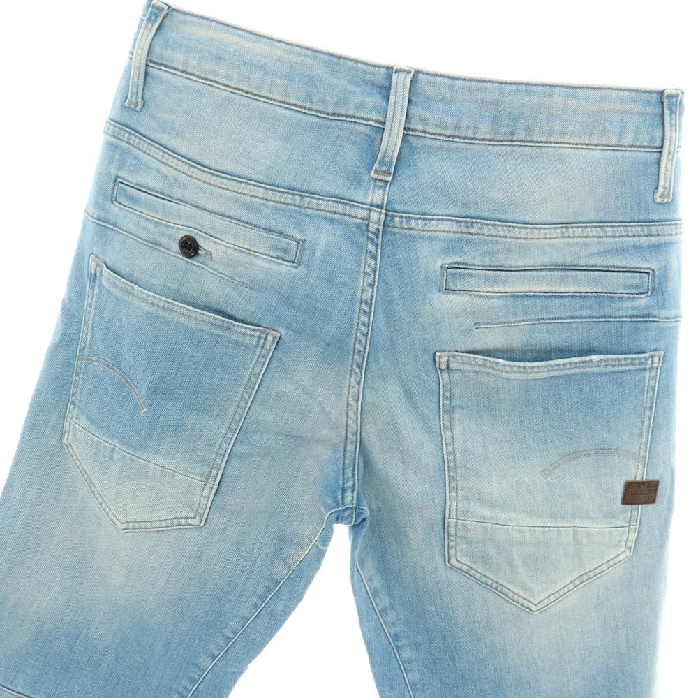 【新品アウトレット】ジースターロウ G-STAR RAW D-STAQ 3D STRAIGHT SHORTS ストレッチ デニム ショートパンツ ライトブルー【サイズ28】【 状態ランクN- 】【 メンズ 】