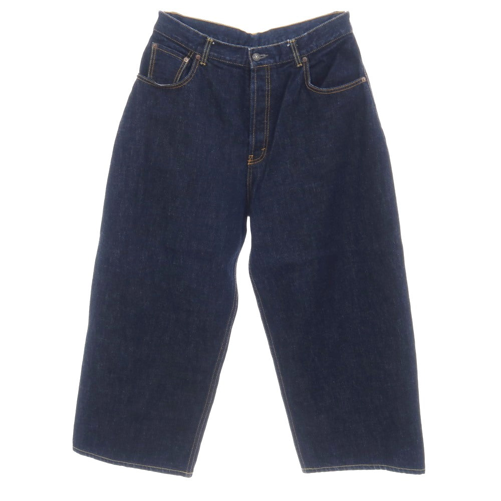 【中古】スタジオニコルソン STUDIO NICHOLSON BEAMS+別注 コットン デニムパンツ ジーンズ ネイビー【サイズL】【 状態ランクB 】【 メンズ 】