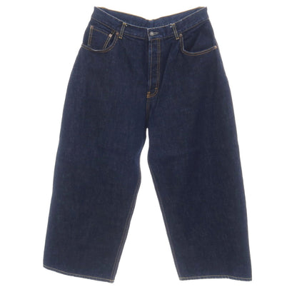 【中古】スタジオニコルソン STUDIO NICHOLSON BEAMS+別注 コットン デニムパンツ ジーンズ ネイビー【サイズL】【 状態ランクB 】【 メンズ 】