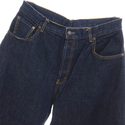 【中古】スタジオニコルソン STUDIO NICHOLSON BEAMS+別注 コットン デニムパンツ ジーンズ ネイビー【サイズL】【 状態ランクB 】【 メンズ 】