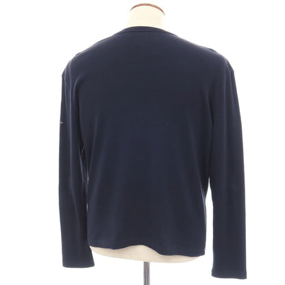 【中古】セントジェームス SAINT JAMES コットン カーディガン ネイビー【サイズ2-40】【 状態ランクC 】【 メンズ 】