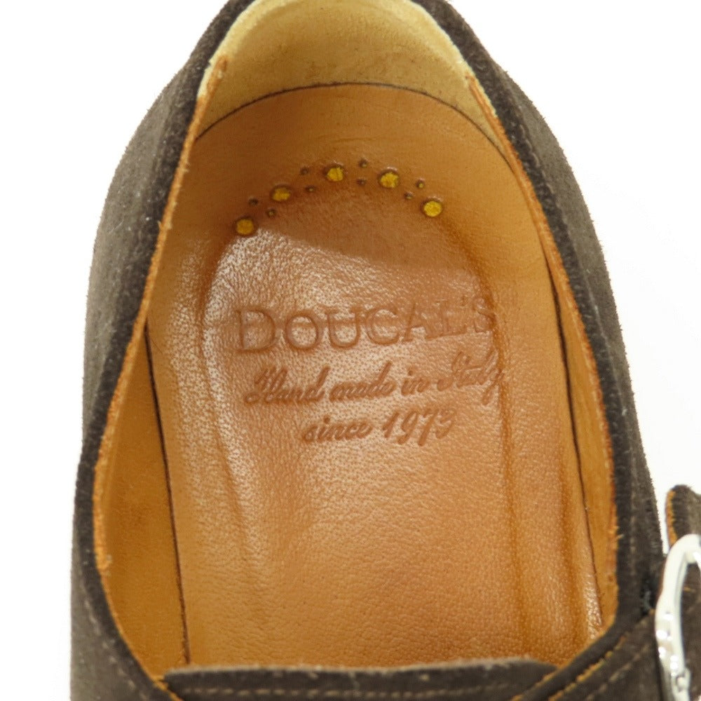 【中古】デュカルス DOUCALS スエード ドレスシューズ ブラウン【サイズ40】【 状態ランクC 】【 メンズ 】