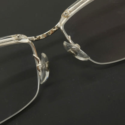 【中古】フォーナインズ 999.9 サーモントブロー メガネ クリアxシルバー【サイズ54□17_137】【 状態ランクC 】【 メンズ 】