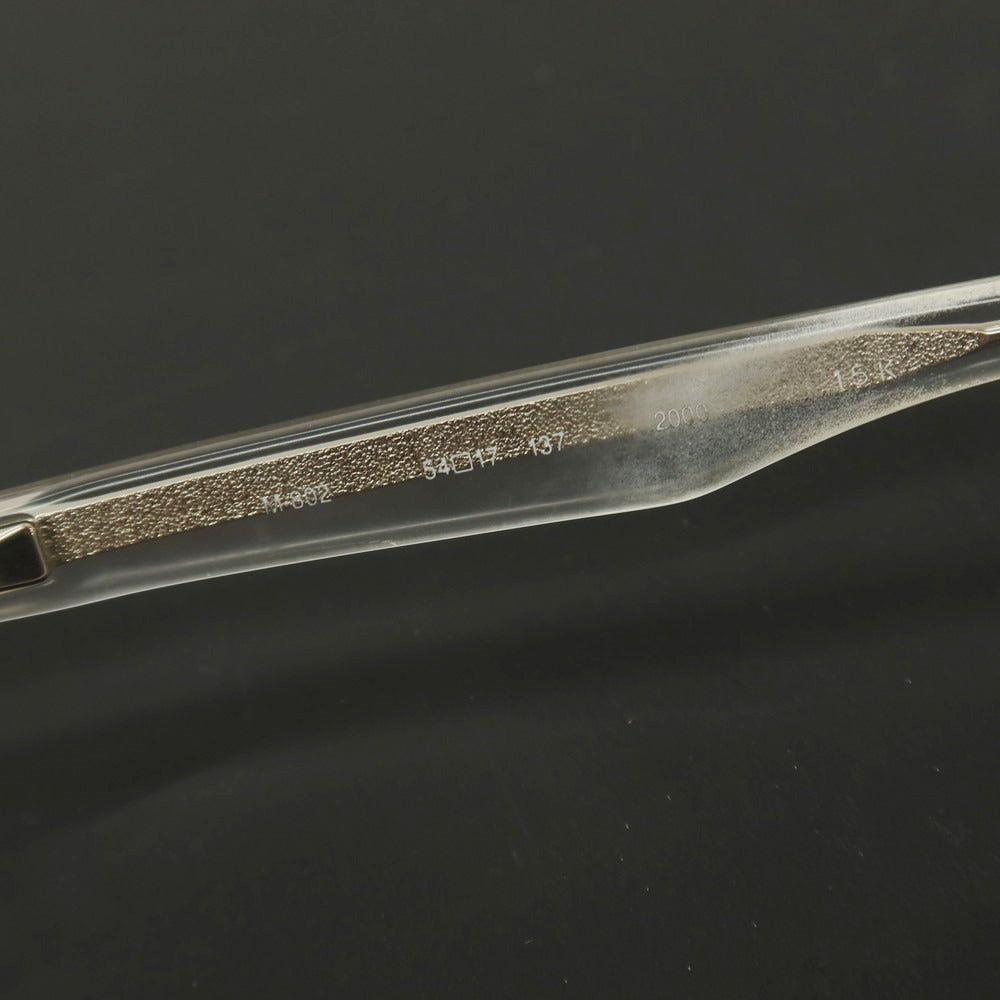 【中古】フォーナインズ 999.9 サーモントブロー メガネ クリアxシルバー【サイズ54□17_137】【 状態ランクC 】【 メンズ 】