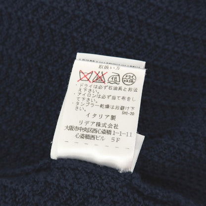 【中古】クルチアーニ CRUCIANI コットンシルクカシミヤ 3B ニットジャケット ネイビー【サイズ50】【 状態ランクC 】【 メンズ 】