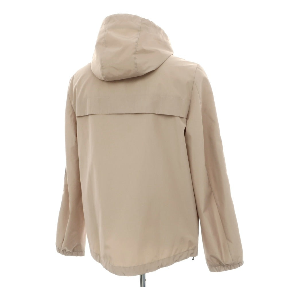 【中古】カルバンクライン Calvin Klein ポリエステル ロゴライン ジップアップ フーデッド シェルジャケット ベージュ【サイズM】【 状態ランクB 】【 メンズ 】