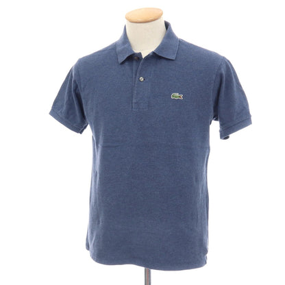 【中古】ラコステ LACOSTE コットン 鹿の子 半袖ポロシャツ ネイビー【サイズFR3】【 状態ランクC 】【 メンズ 】