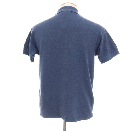 【中古】ラコステ LACOSTE コットン 鹿の子 半袖ポロシャツ ネイビー【サイズFR3】【 状態ランクC 】【 メンズ 】