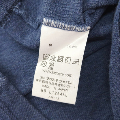 【中古】ラコステ LACOSTE コットン 鹿の子 半袖ポロシャツ ネイビー【サイズFR3】【 状態ランクC 】【 メンズ 】