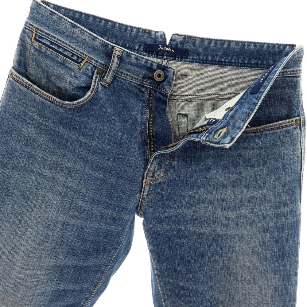 【中古】インコテックス INCOTEX ストレッチ コットン デニムパンツ ジーンズ ブルー【サイズ31】【 状態ランクC 】【 メンズ 】