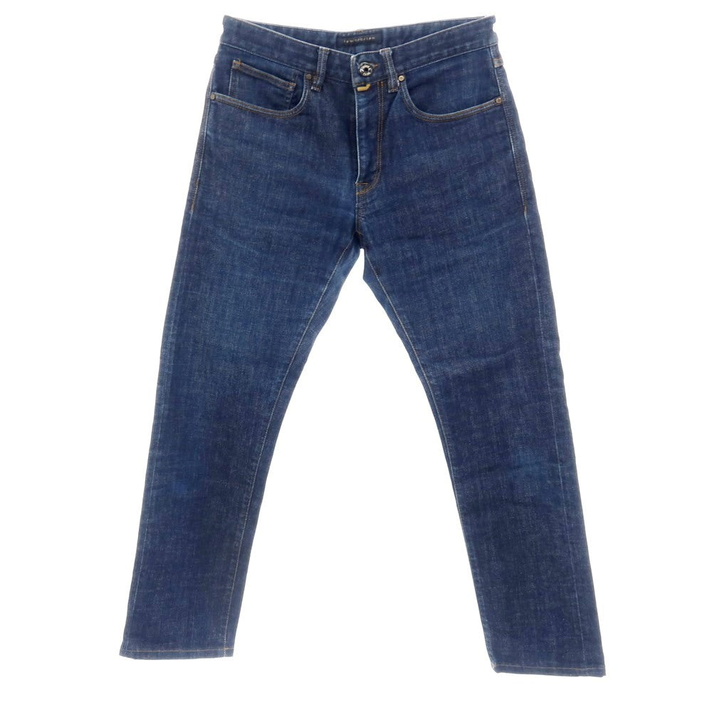 【中古】インディゴチノ INDIGOCHINO インコテックス ストレッチ コットン デニムパンツ ジーンズ ネイビー【サイズ31】【 状態ランクB 】【 メンズ 】