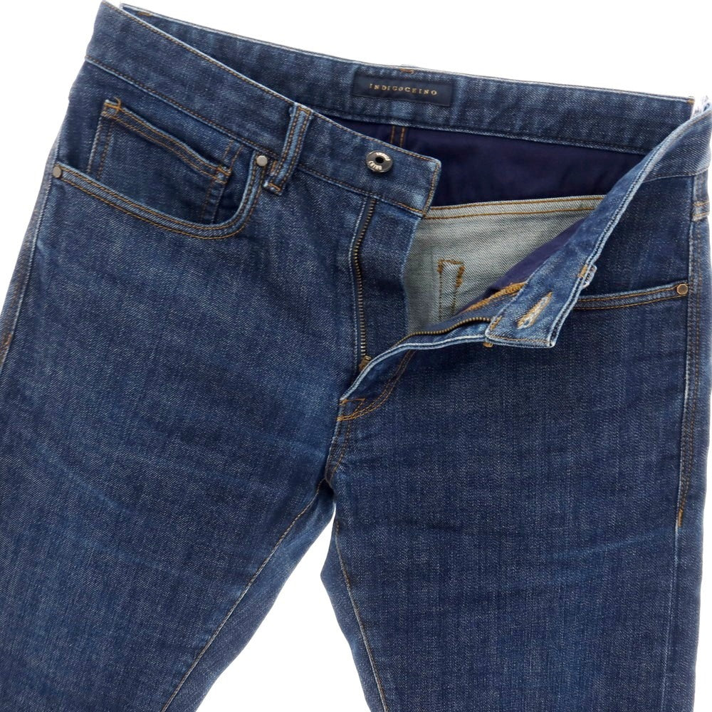 【中古】インディゴチノ INDIGOCHINO インコテックス ストレッチ コットン デニムパンツ ジーンズ ネイビー【サイズ31】【 状態ランクB 】【 メンズ 】