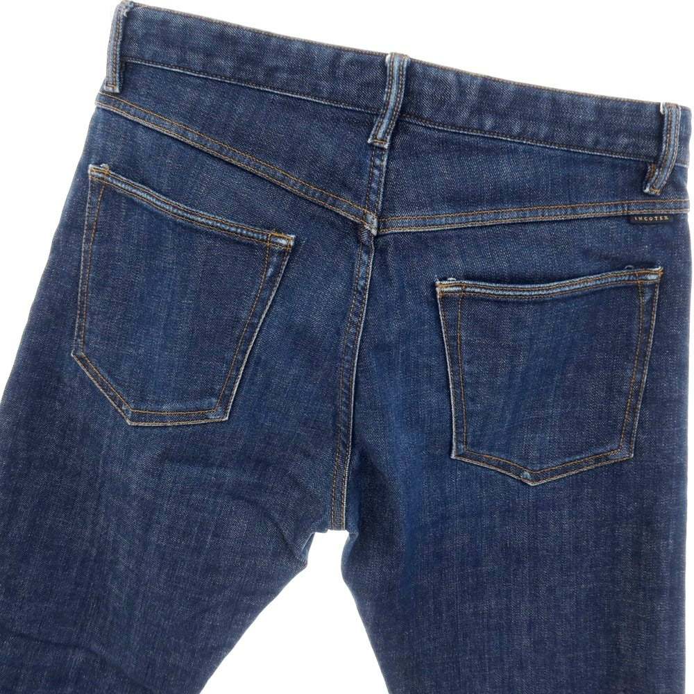 【中古】インディゴチノ INDIGOCHINO インコテックス ストレッチ コットン デニムパンツ ジーンズ ネイビー【サイズ31】【 状態ランクB 】【 メンズ 】