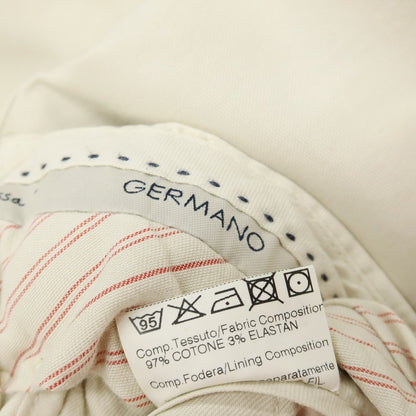 【中古】ジェルマーノ GERMANO ストレッチ コットン カジュアルスラックスパンツ ライトベージュ【サイズ46】【 状態ランクC 】【 メンズ 】