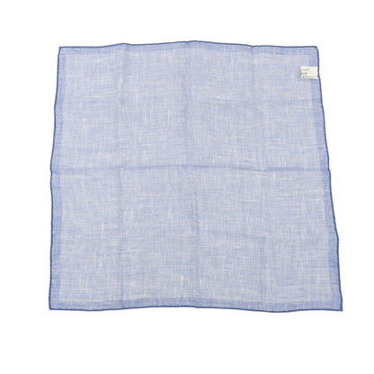 【中古】ペトロニウス PETRONIUS BEAMS F別注 リネン チェック プリント ポケットチーフ ブルーxホワイト【 状態ランクB 】【 メンズ 】