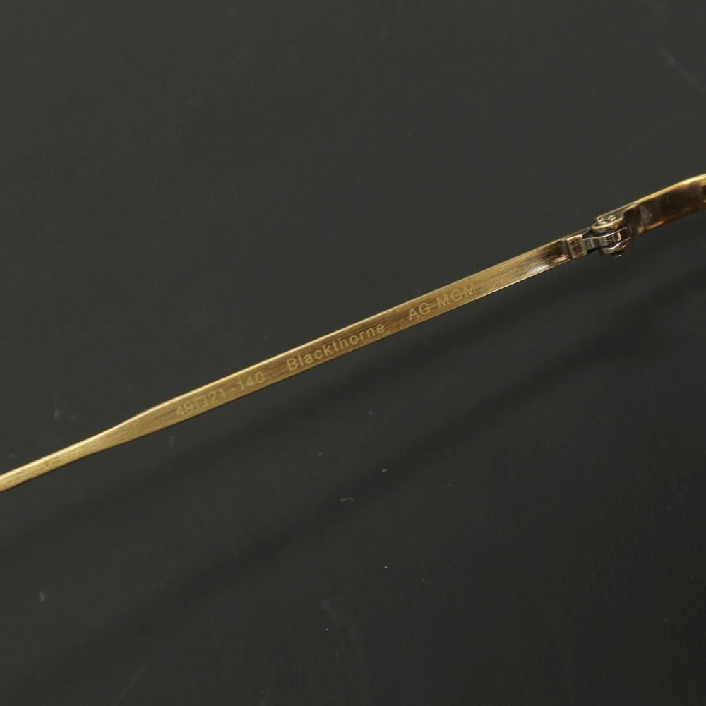 【中古】オリバーピープルズ OLIVER PEOPLES Blackthorne AG-MGM サングラス ゴールド【サイズ49□21_140】【 状態ランクC 】【 メンズ 】