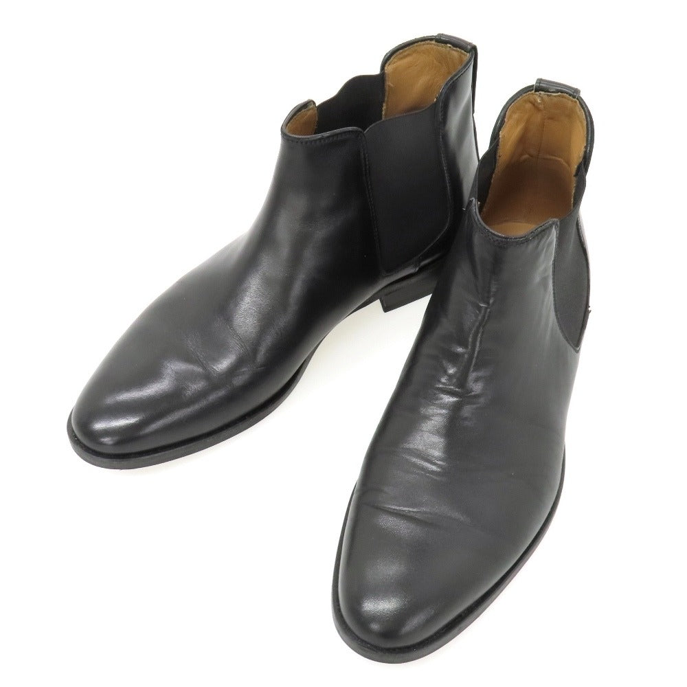 【中古】バーニーズニューヨーク BARNEYS NEWYORK カーフ レザー ブーツ ブラック【サイズ41】【 状態ランクB 】【 メンズ 】