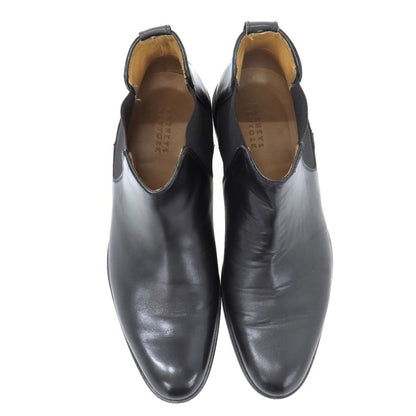 【中古】バーニーズニューヨーク BARNEYS NEWYORK カーフ レザー ブーツ ブラック【サイズ41】【 状態ランクB 】【 メンズ 】