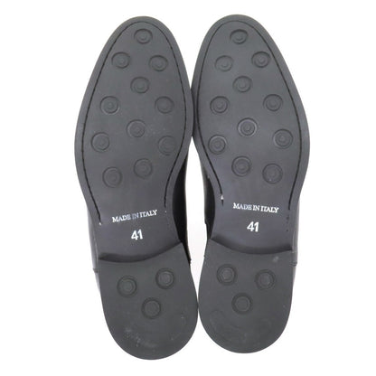 【中古】バーニーズニューヨーク BARNEYS NEWYORK カーフ レザー ブーツ ブラック【サイズ41】【 状態ランクB 】【 メンズ 】
