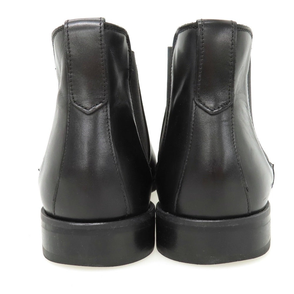 【中古】バーニーズニューヨーク BARNEYS NEWYORK カーフ レザー ブーツ ブラック【サイズ41】【 状態ランクB 】【 メンズ 】