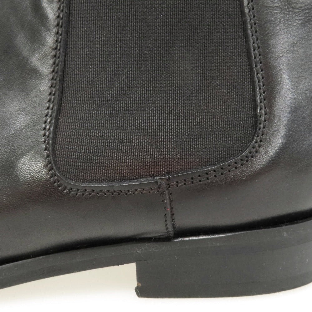 【中古】バーニーズニューヨーク BARNEYS NEWYORK カーフ レザー ブーツ ブラック【サイズ41】【 状態ランクB 】【 メンズ 】