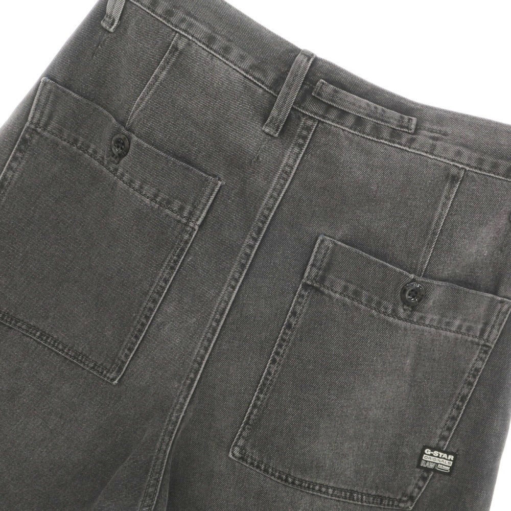 【新品アウトレット】ジースターロウ G-STAR RAW WORKER CHINO RELAXED SHORT デニム ショートパンツ ブラック（グレー）【サイズ30】【 状態ランクN- 】【 メンズ 】