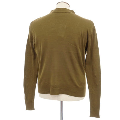 【中古】ルトロワ Letroyes ハイゲージ コットン ニット カーディガン オリーブ【サイズ4】【 状態ランクC 】【 メンズ 】