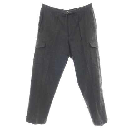 【中古】ジービーエス トラウザーズ GBS Trousers ウールナイロン金属繊維 カーゴ イージー カジュアルスラックスパンツ チャコールグレー【サイズ48】【 状態ランクC 】【 メンズ 】