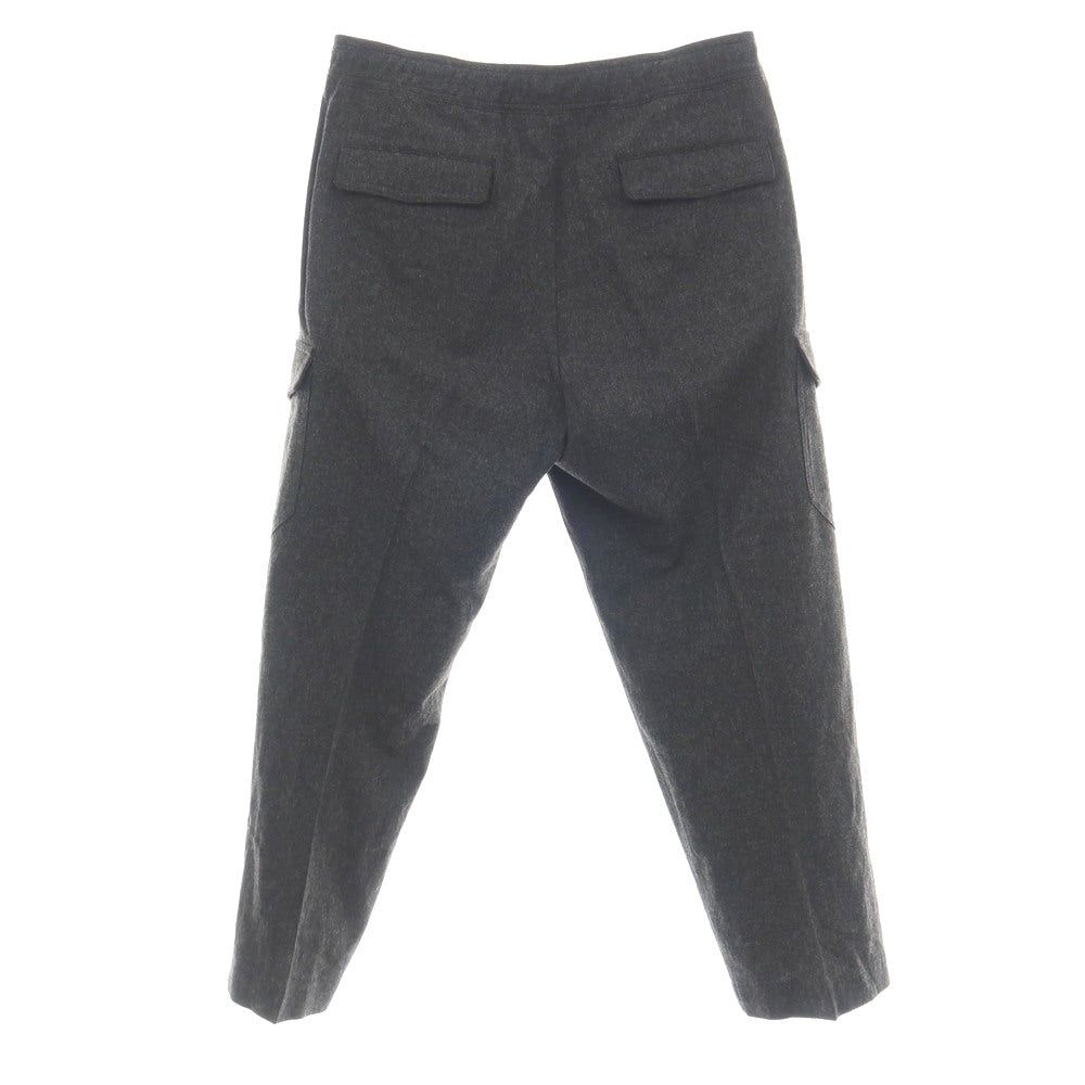 【中古】ジービーエス トラウザーズ GBS Trousers ウールナイロン金属繊維 カーゴ イージー カジュアルスラックスパンツ チャコールグレー【サイズ48】【 状態ランクC 】【 メンズ 】