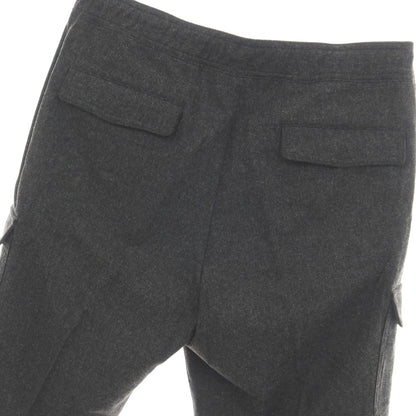 【中古】ジービーエス トラウザーズ GBS Trousers ウールナイロン金属繊維 カーゴ イージー カジュアルスラックスパンツ チャコールグレー【サイズ48】【 状態ランクC 】【 メンズ 】