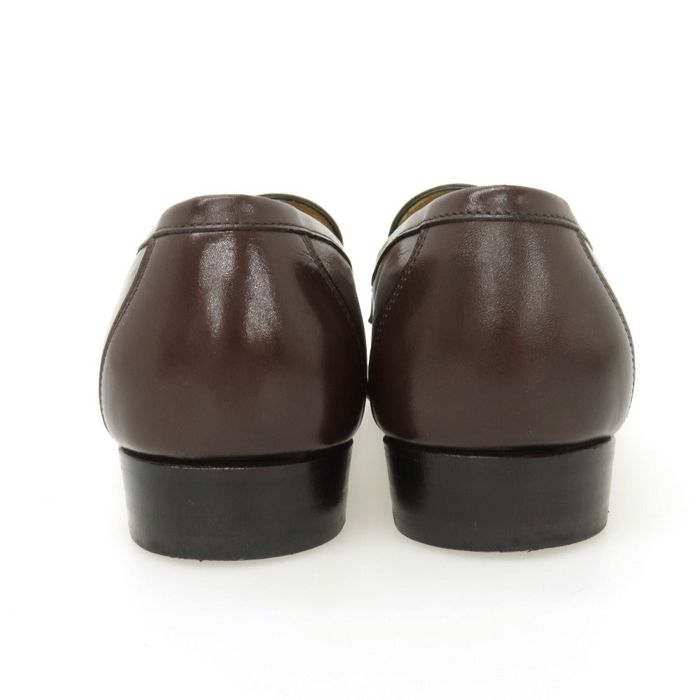 【中古】ダブルエイチ WH × 西口修平 カーフ ローファー ブラウン【サイズ6 1/2】【 状態ランクB 】【 メンズ 】
