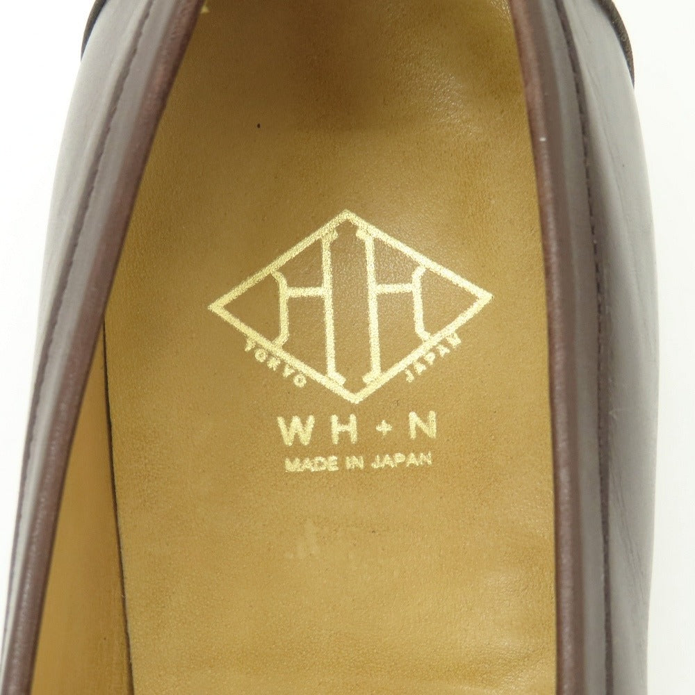 【中古】ダブルエイチ WH × 西口修平 カーフ ローファー ブラウン【サイズ6 1/2】【 状態ランクB 】【 メンズ 】