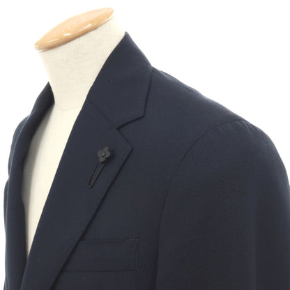 【中古】ラルディーニ LARDINI ポリエステルウール 2B テーラードジャケット ネイビー【サイズ44】【 状態ランクB 】【 メンズ 】