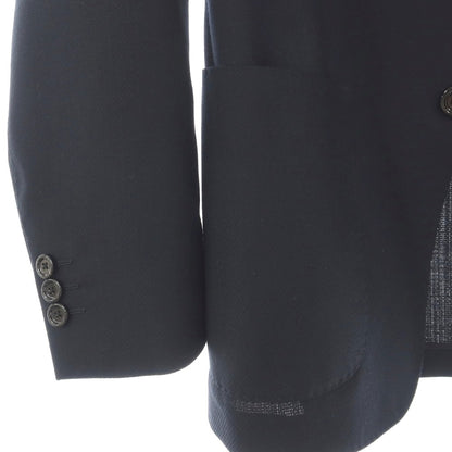 【中古】ラルディーニ LARDINI ポリエステルウール 2B テーラードジャケット ネイビー【サイズ44】【 状態ランクB 】【 メンズ 】
