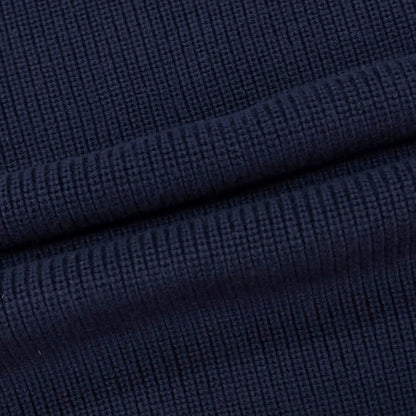 【中古】ウールリッチ WOOLRICH ミドルゲージ コットン リブ編み クルーネック プルオーバーニット ネイビー【サイズM】【 状態ランクB 】【 メンズ 】
