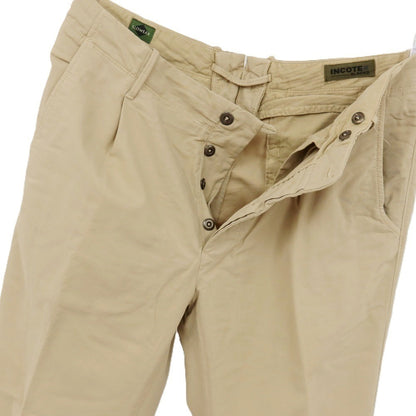 【中古】インコテックス スラックス INCOTEX SLACKS ストレッチ コットン カジュアルスラックスパンツ ベージュ【サイズ34】【 状態ランクB 】【 メンズ 】