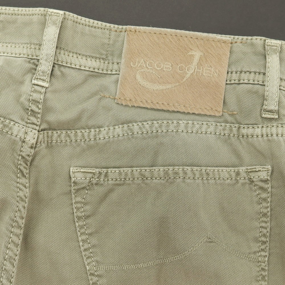 【中古】ヤコブコーエン JACOB COHEN PW622 ストレッチ コットン 5ポケットパンツ グラスグリーン【サイズ31】【 状態ランクC 】【 メンズ 】