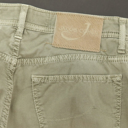 【中古】ヤコブコーエン JACOB COHEN PW622 ストレッチ コットン 5ポケットパンツ グラスグリーン【サイズ31】【 状態ランクC 】【 メンズ 】