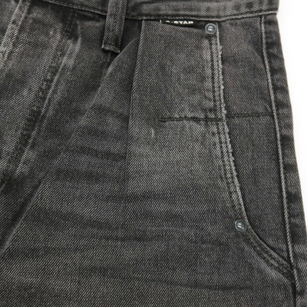 【新品アウトレット】ジースターロウ G-STAR RAW WORKER CHINO RELAXED SHORT デニム ショートパンツ ブラック（グレー）【サイズ28】【 状態ランクN- 】【 メンズ 】