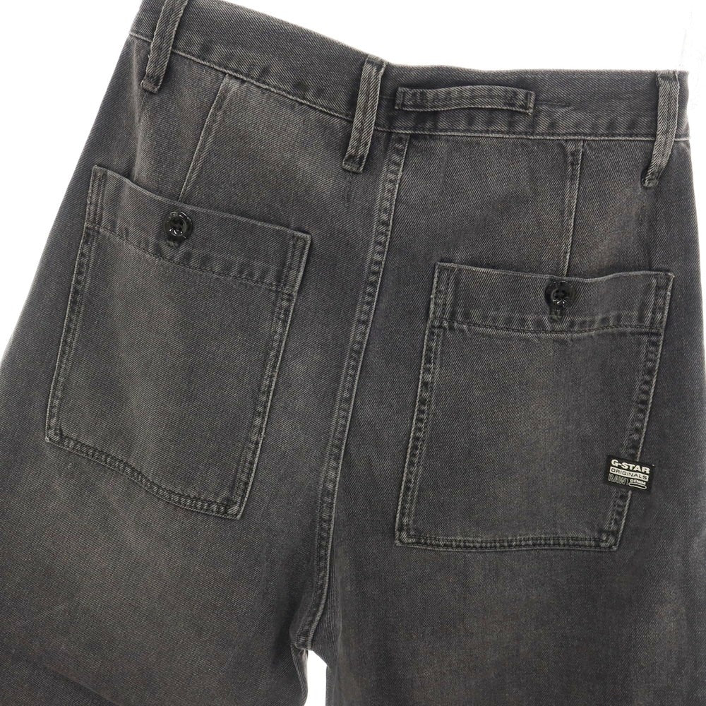 【新品アウトレット】ジースターロウ G-STAR RAW WORKER CHINO RELAXED SHORT デニム ショートパンツ ブラック（グレー）【サイズ28】【 状態ランクN- 】【 メンズ 】